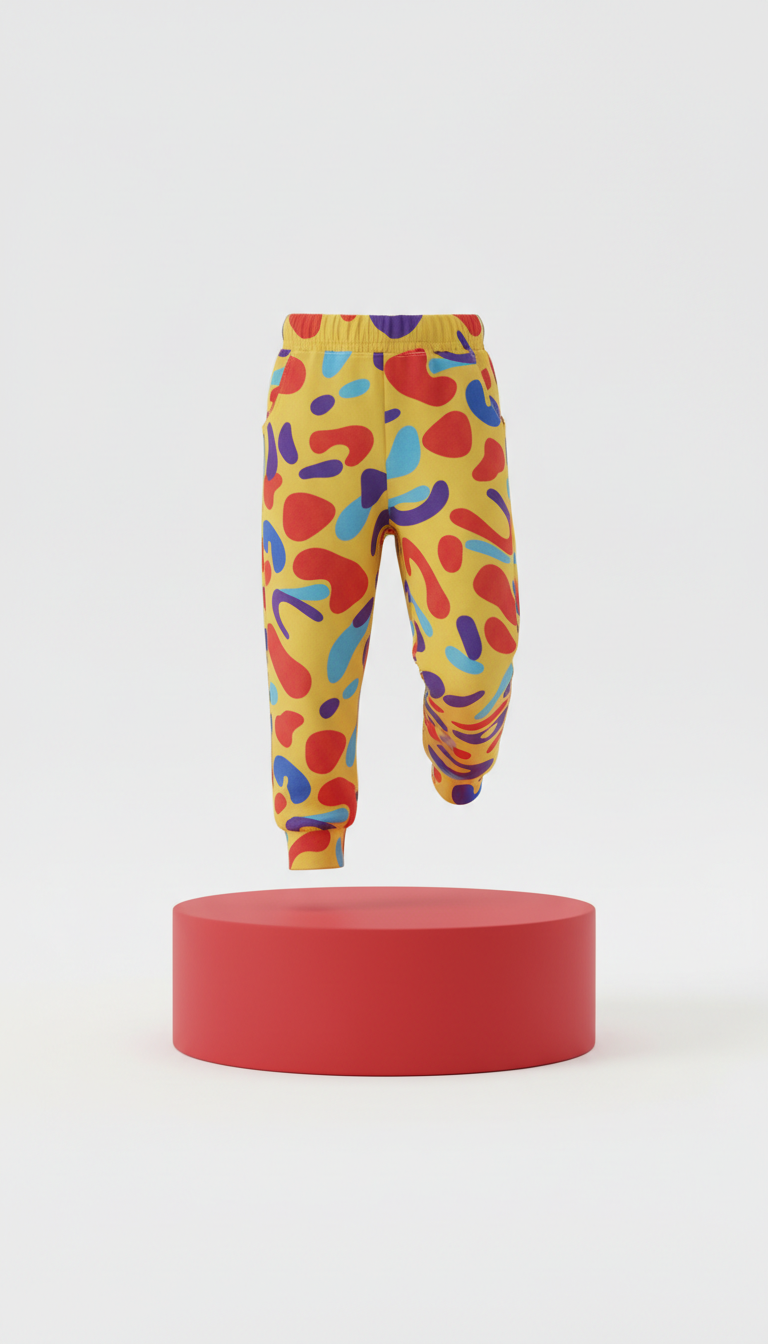 Sunbeam Yellow Patterned Joggers