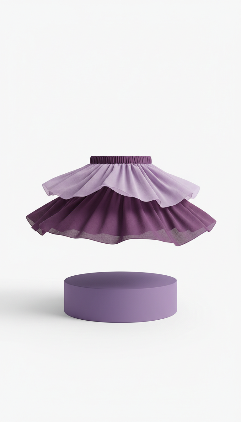 Grape Pop Purple Layered Skirt